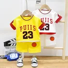 Костюм спортивный детский летний из двух предметов, с коротким рукавом