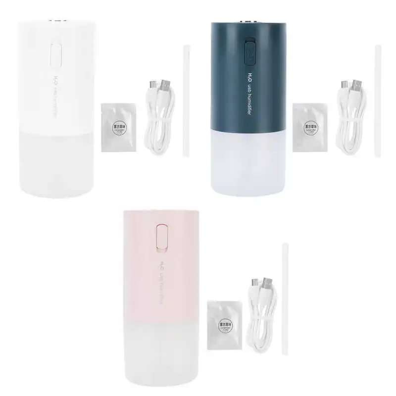 

Увлажнитель воздуха настольный с USB-зарядкой и ночником, 300 мл