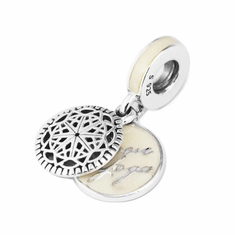 

Модные настоящие подвески для йоги, оригинальные ювелирные изделия из стерлингового серебра 925 пробы, женские серебряные эмалированные Под...