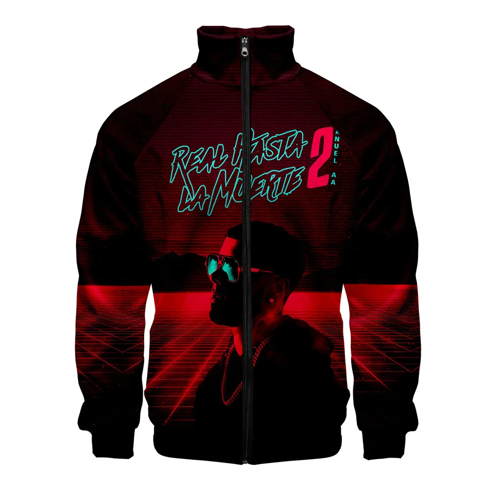 

Anuel AA 3D Spring Autumn Baseball Jacket Coat Men/Women Fashion Hoodies Sweatshirt Streetwear Zipper Cardigan Clothing