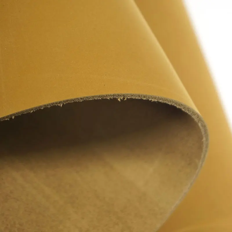 Золотистая натуральная матовая кожа квадратная толщина 2 мм Натуральная Воловья