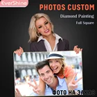 EverShine 5D алмазная картина полностью квадратная фотография на заказ Стразы Алмазная мозаика Вышивка крестом Алмазная вышивка распродажа