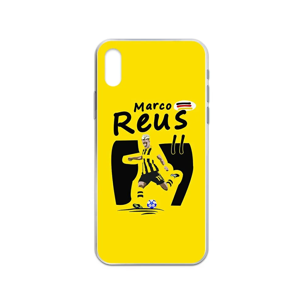 Marco Reus German team football Etui Transparent Phone Case For iphone 4 4S 5 5C 5S 6 6S PLUS 7 8 X XR XS 11 PRO SE 2020 MAX | Мобильные