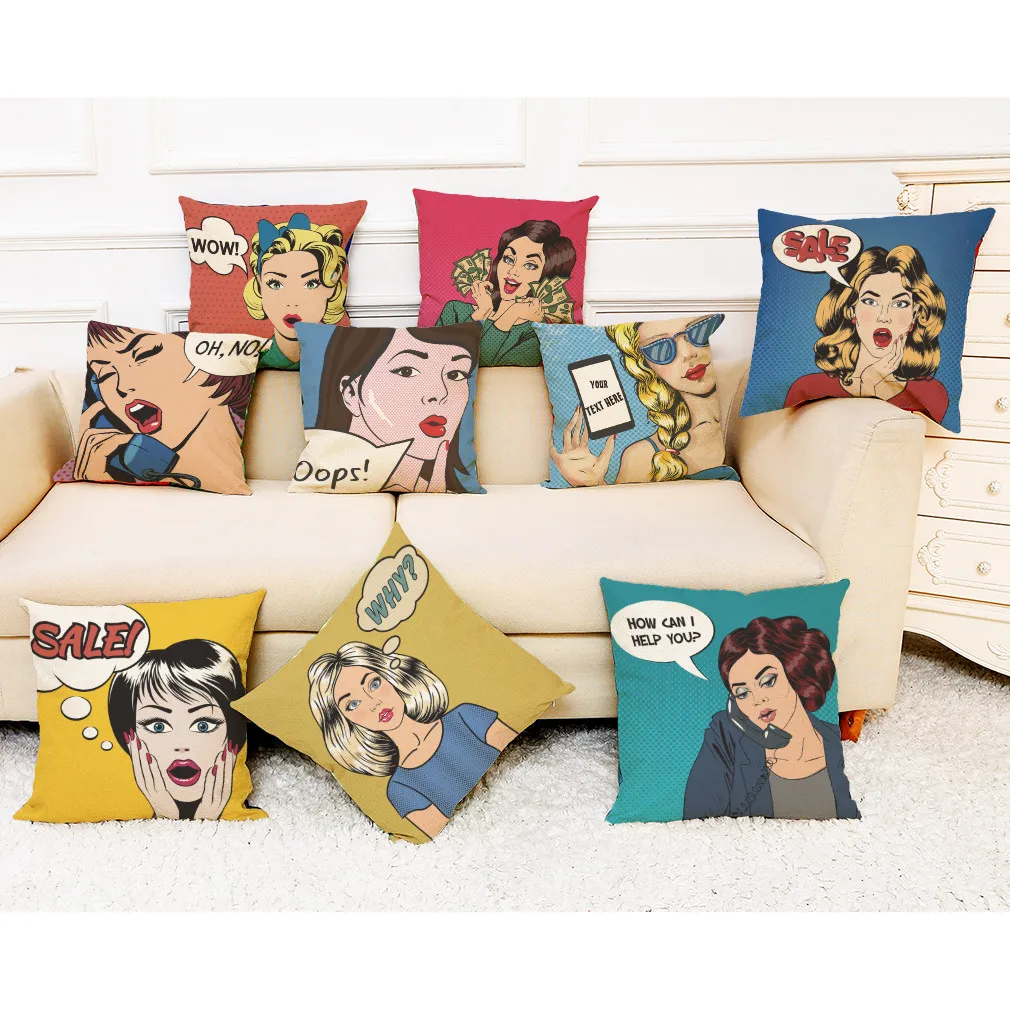 1 шт. декоративная наволочка для подушки в стиле граффити 2020|Наволочки| |