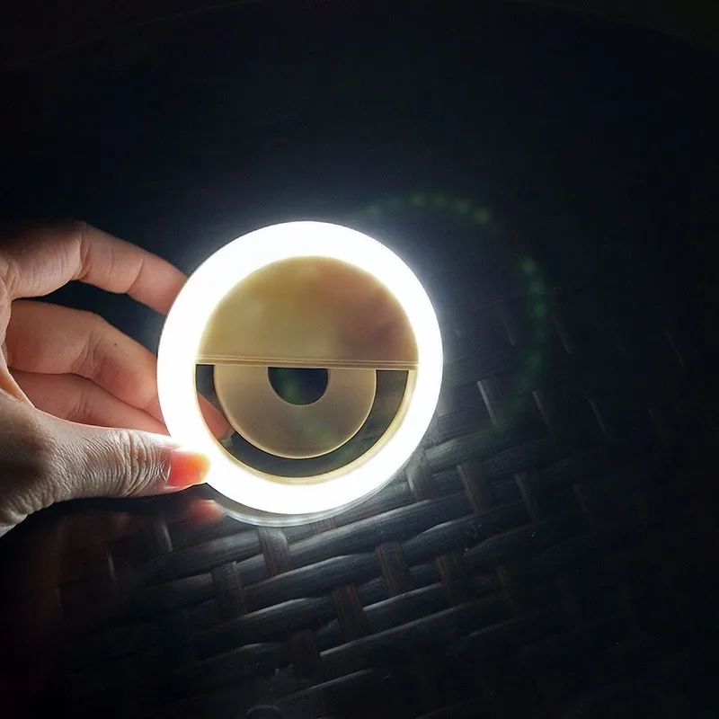 Светодиодный кольцевой светильник-вспышка Lentes для селфи с объективом для iPhone xr 7 8 X samsung s10 plus a70 a50 luz para celular
