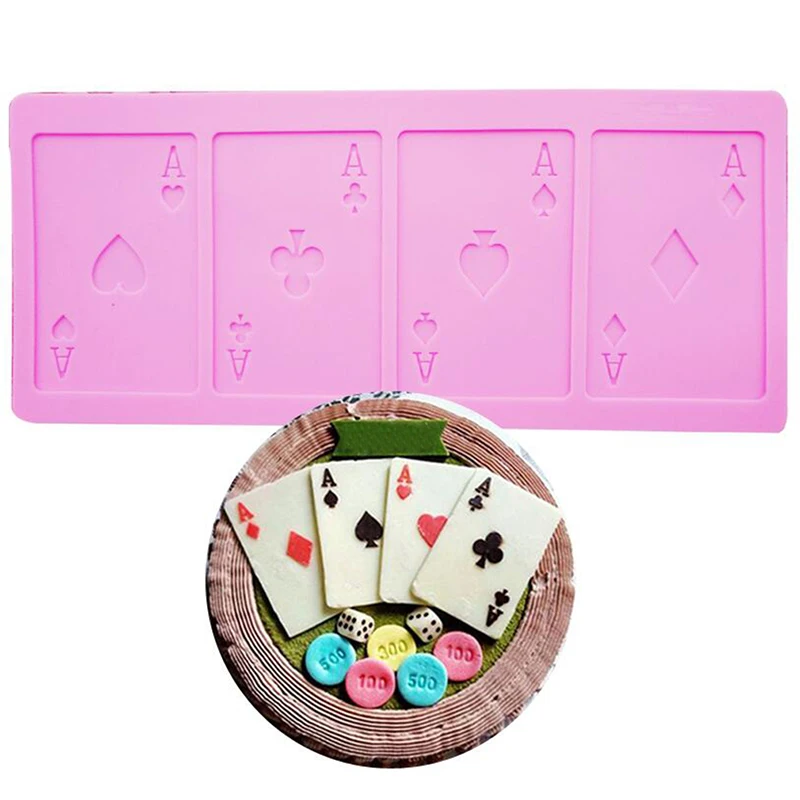 3D формы для мыла ручной работы изготовления из силикона 4 отверстия