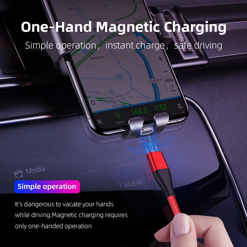 

18W PD Magnetic MFi Type-C USB C to Lightning Cable 2A Fast Charging Magnet Data Cable Support Data Transfer for iPhone 8 XR 12