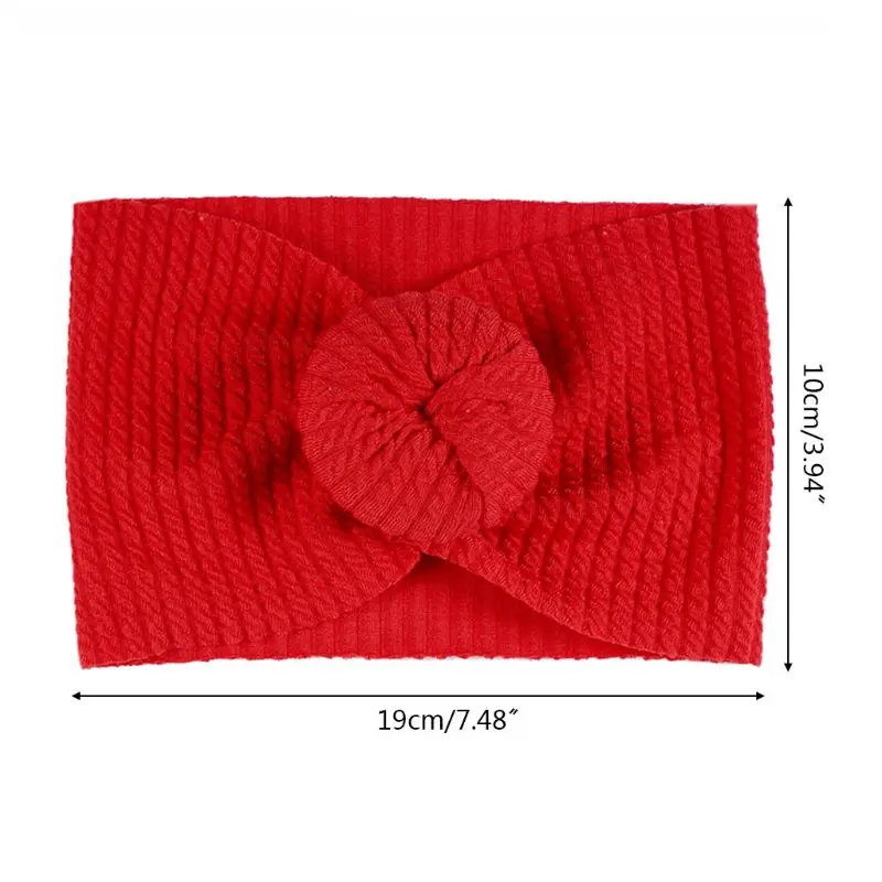 

6Pcs/Set Baby Girls Lovely Knotted Ball Donuts Hairband Elastic Wide Headband
