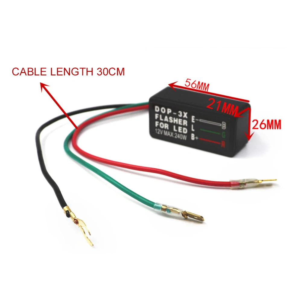 Универсальная СВЕТОДИОДНАЯ мигалка для мотоцикла 3-контаксветильник индикатор