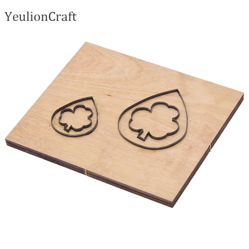 Chzimad Крылья Ангела висячие серьги металлические кожаные режущие Штампы