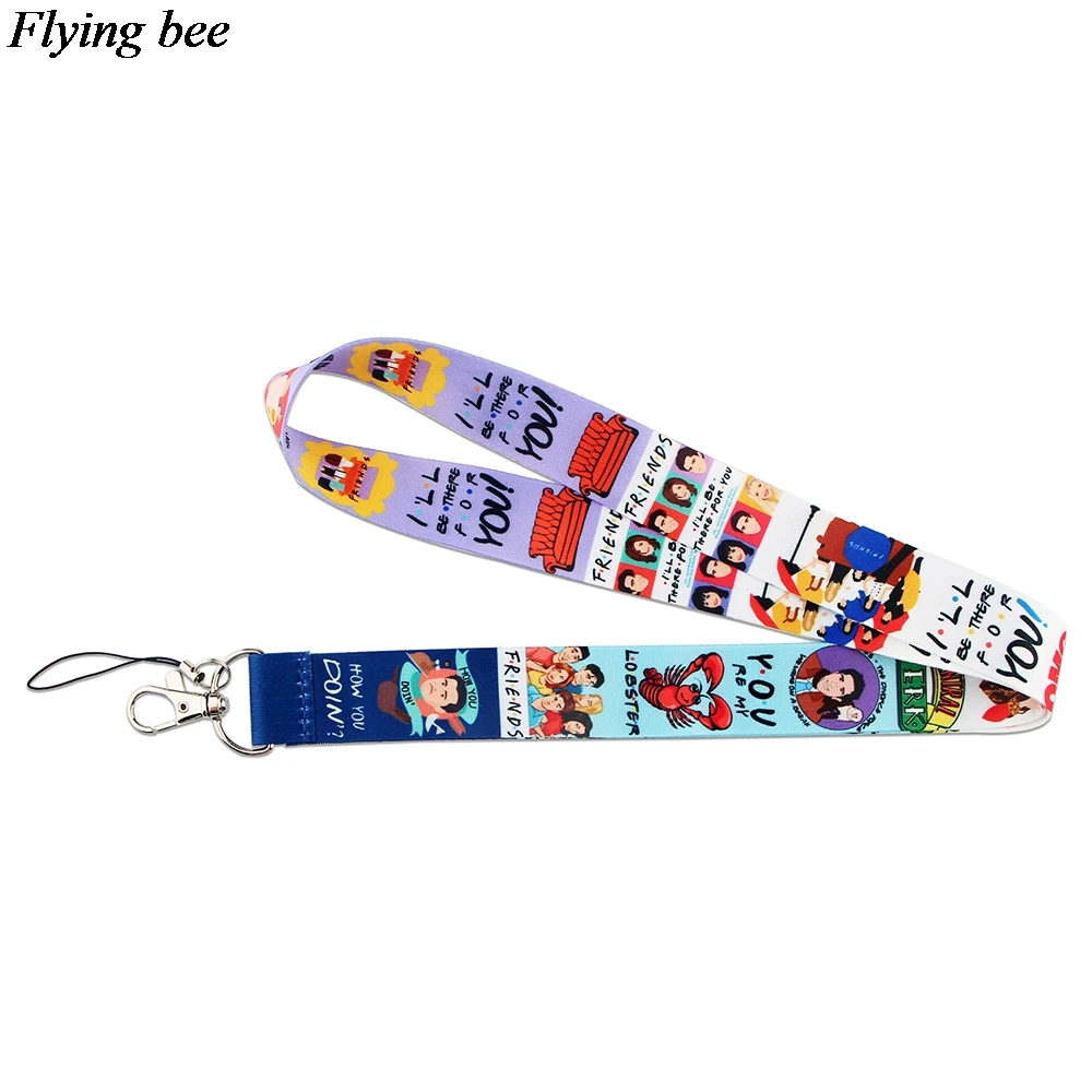 

Flyingbee TV Show Friends Phone Lanyard Cool Lanyards For Keys Phone Rope Keychanis Keyring Neck Straps Phone Accessories X1015