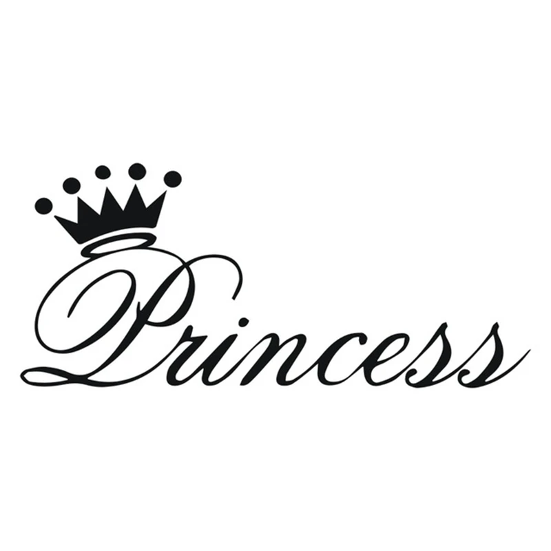 

15*11cm Beautiful Princess Crown Car-Sticker Automobiles Motorcycles Window Bumper Laptop Vinyl Decal PVC Decorative Goods