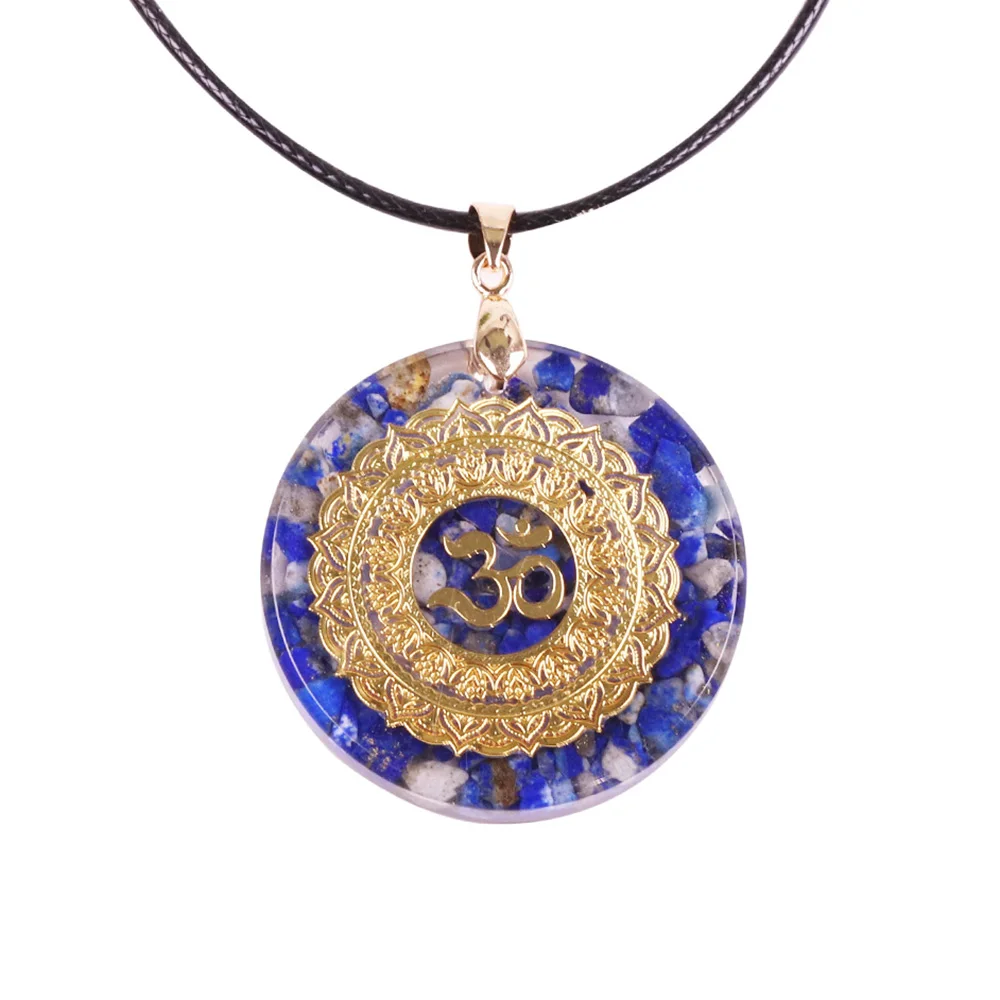 Энергию Orgonite Цепочки и ожерелья Lapis Lazuli кулон ИСЦЕЛЕНИЕ эмоциональные раны