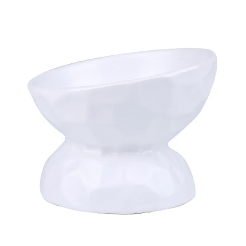 

T84E Non-slip Silicone Pet Bowls Raised Cup Reduce Neck Burden Multicolor Optional U-shaped Mouth Plates