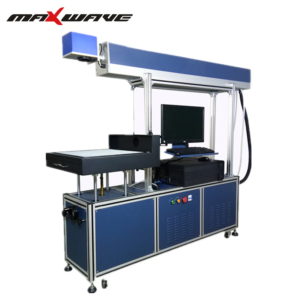 Динамическая крупногабаритная лазерная маркировочная машина CO2 для джинсов