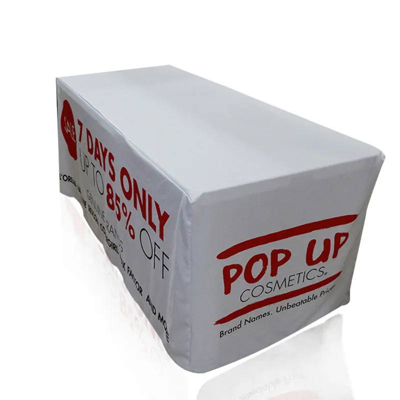 4фт 6фт тканевые баннеры с логотипом и скрытой крепежной системой, настольные скатерти с индивидуальным дизайном для рекламы, выставок и мероприятий.