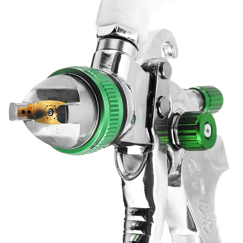 G2008 Pneumatic Spray Gun Sprayer Nozzle 1.4/1.7/2.0MM Kit Group Large Capacity Professional Painting for Car | Инструменты