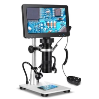 lcd digital usb microscope 7 in h d screen support tf card circuit board repair soldering pcb coins 12mp video camera