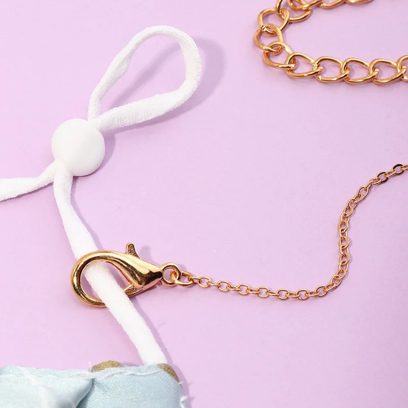 

2020 New Fashion Star Butterfly Mask Chains Holder For Women Anti-lost Face Mask Lanyard Clay Beaded Long Necklace Boho Jewelry