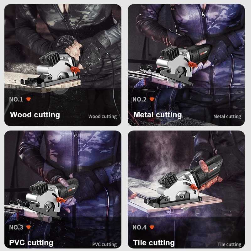 LOMVUM мини циркулярная пила с лазерными лезвиями электроинструменты