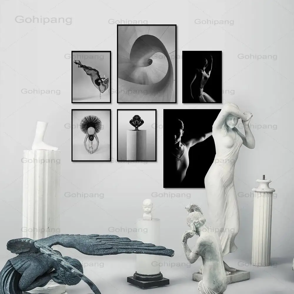 Картина на холсте элегантный балетный постер для танцев печать фото в