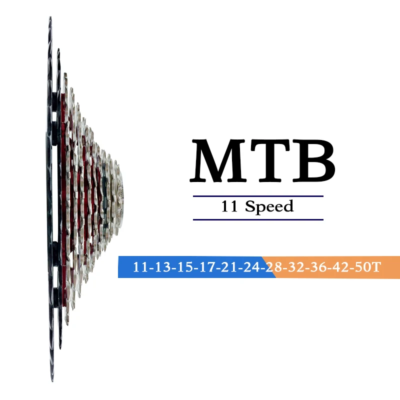 VG спортивный горный велосипед MTB 11 скоростей кассета 11 велоцидад 11 S 50T запчасти для велосипеда Cassete Freewheel Звездочка Сверхлегкий Shimano