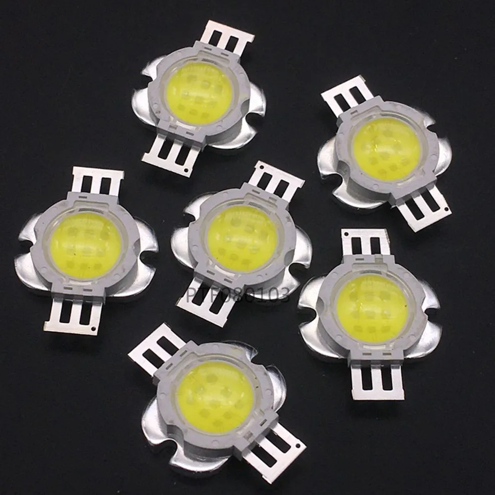 10 Вт Высокая мощность 45 мил холодный класс 60 объектив белый высокой мощности