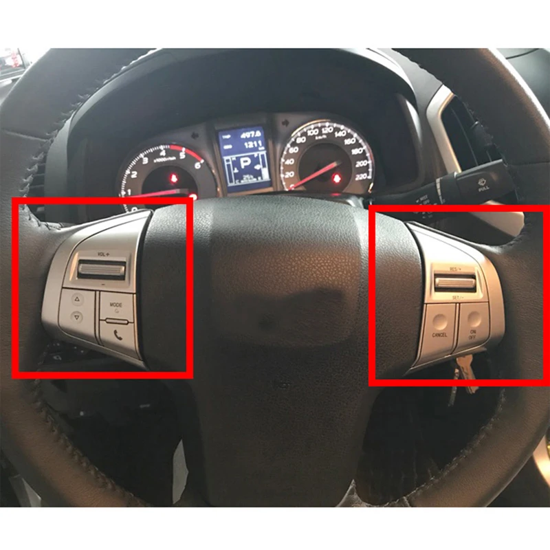 Серебристая кнопка управления рулем громкость аудио Bluetooth телефон круиз
