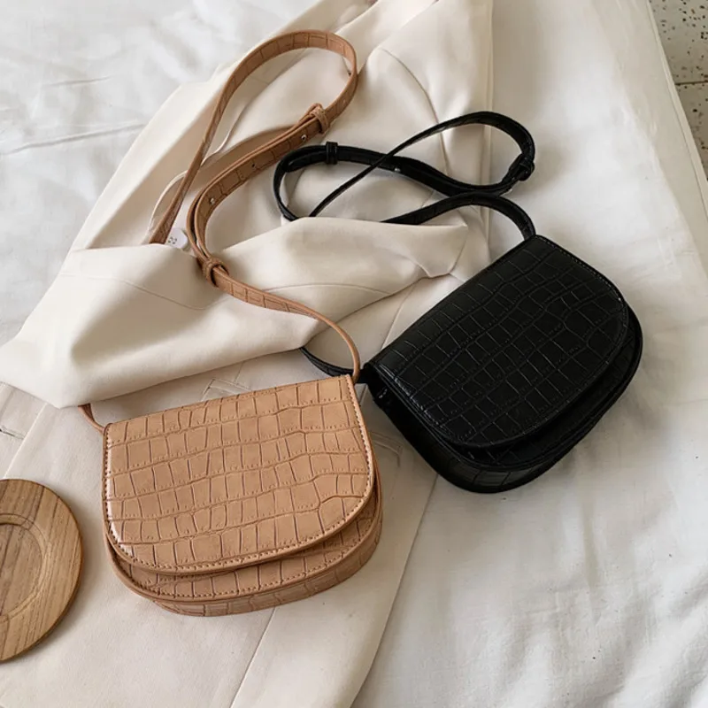 

Female Vintage Stone Pu Leather Crossbody Bags For Women 2020 Shoulder Messenger Bag Ladies Hand Sling Luxury Handbags Designer