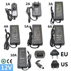 Источник питания 12 В, 1 А, 2 А, 3 А, 5 А, 6 А, 10 А, адаптер питания 12 В постоянного тока, светодиодная лента