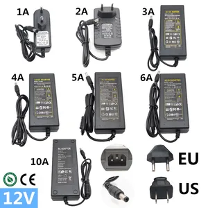 Источник питания 12 В, 1 А, 2 А, 3 А, 5 А, 6 А, 10 А, адаптер питания 12 В постоянного тока, светодиодная лента