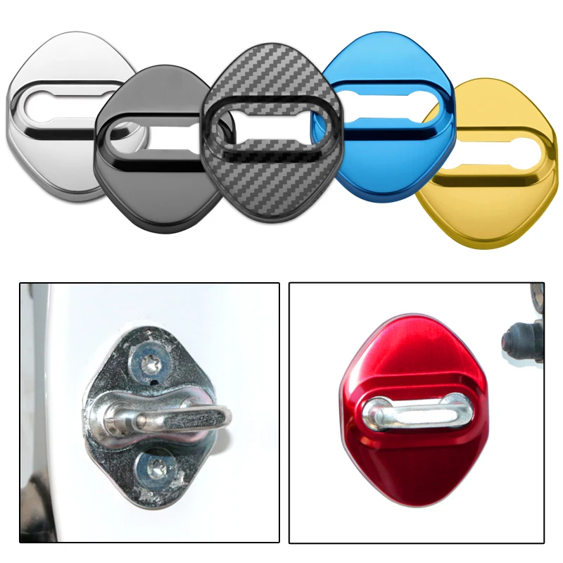 Автомобильный Стайлинг дверной замок Защитная крышка для Toyota c-hr Prado rav4 Yaris hilux prius