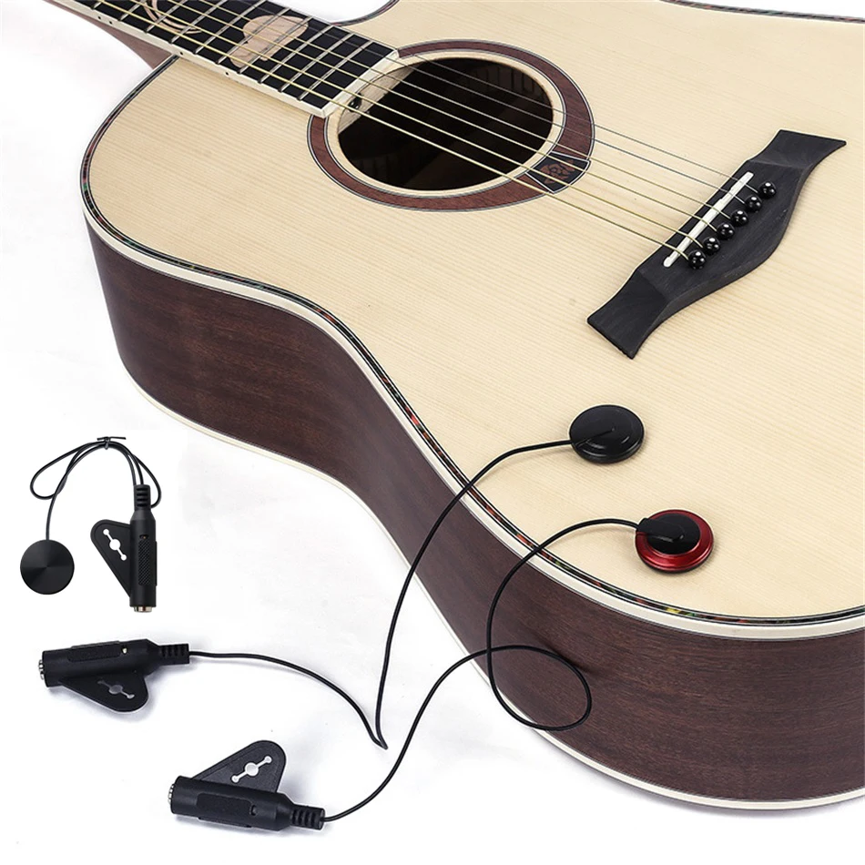 Acoustic Guitar Pickup Piezo Contact Pickup for Guitar Ukulele Violin Mandolin Banjo Kalimba Harp Microphone Banjo Accessories
