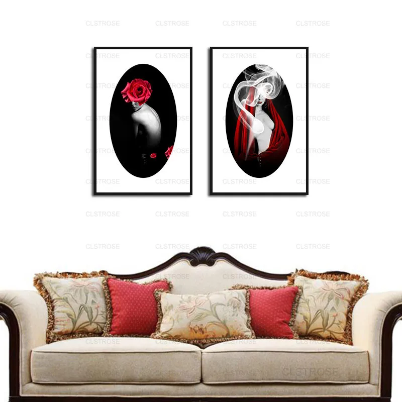 

Poster Dramatic Style of Woman Art Photo Wall Art Canvas Painting Hd Prints Frameless Home Decoration Still Life