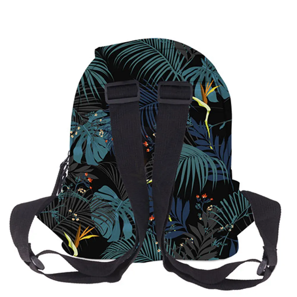 Fashion Mini Backpack For Teens Zipper Print Women Backpack For Girl And Boy School Bag For Children Kawaii Bag