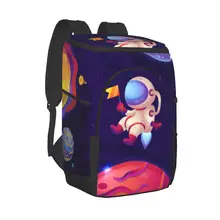 Picnic Cooler Backpack Colorful Galaxy Waterproof Thermo Bag Refrigerator Fresh Keeping Thermal Insulated Bag