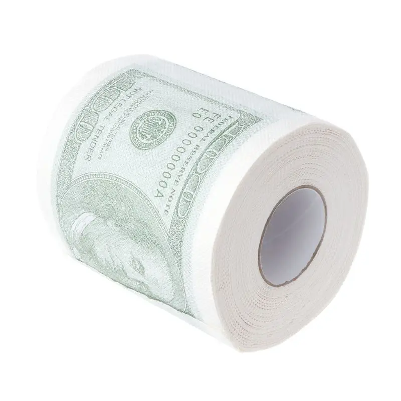 

Hillary Clinton Donald Trump Dollar Humour Toilet Paper Gift Dump Funny Gag Roll 50JF