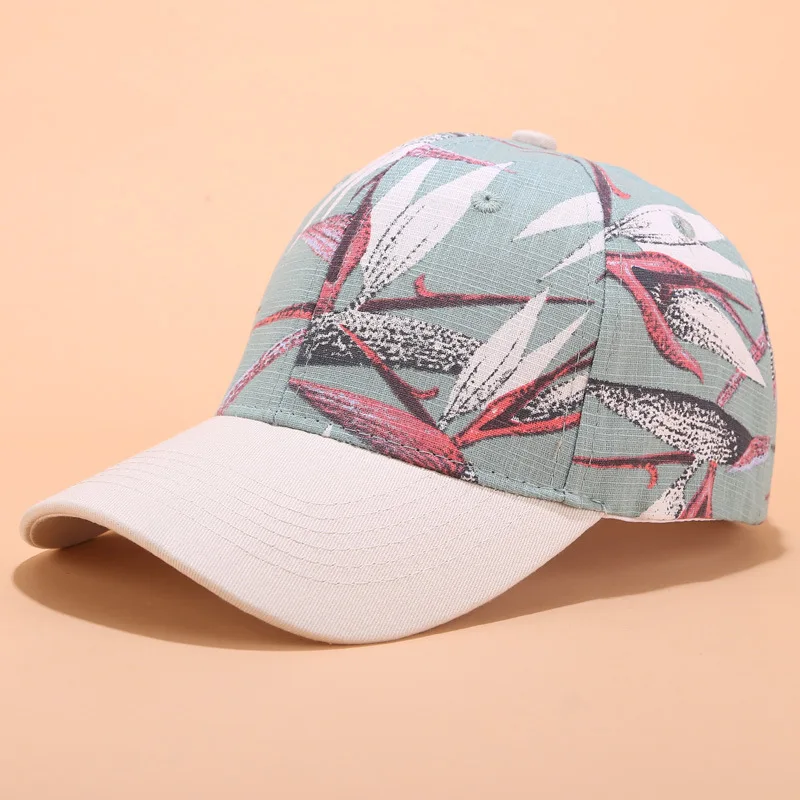 Летняя Женская бейсбольная кепка мужская Кепка Snapback с цветочным принтом