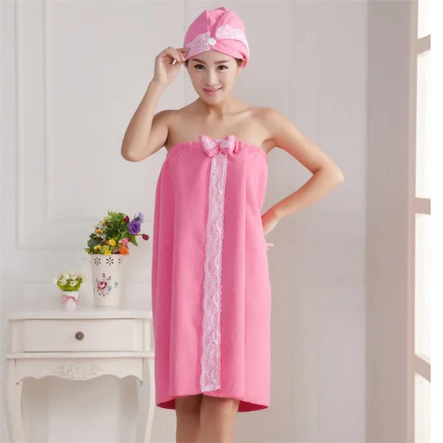 Набор полотенец из микрофибры модная кружевная юбка с оборкой на груди