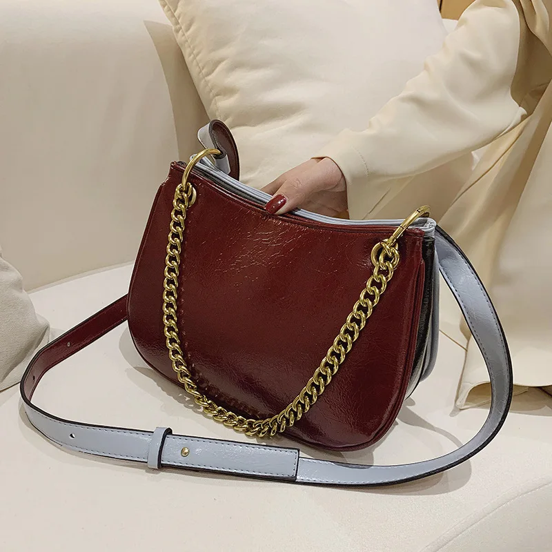 Сумки женские дизайнерские популярные цветные сумки на плечо с клапаном модные