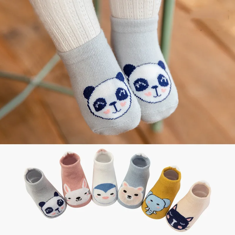

0-3Y Baby Socks Non-Slip Bottom Boat Socks Boys And Girls Socks Spring And Autumn Medium Thickness Children's Socks