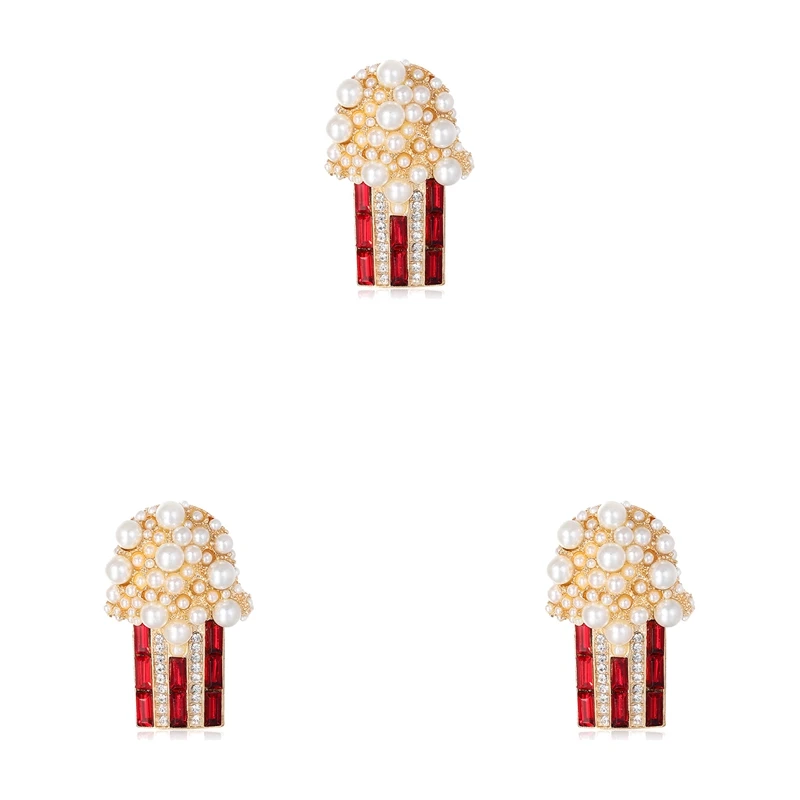 

3 шт. Стразы металлическая брошь с имитацией жемчуга и эмалью Ретро полые цветочные тканевые аксессуары женские ювелирные изделия