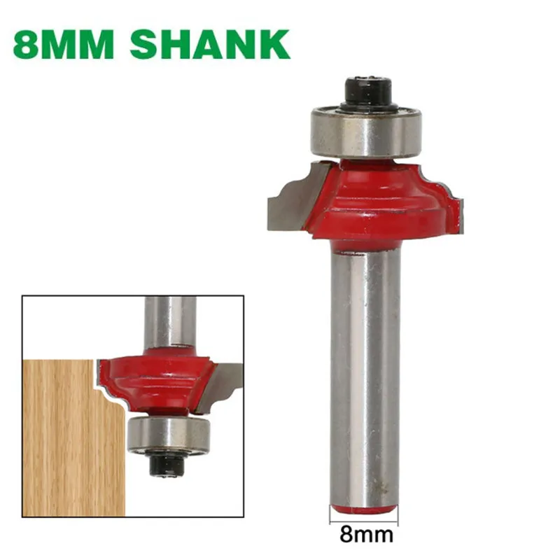 Высшее качество 1 шт. 8 мм хвостовик Угловые закругленные концевые фрезы с