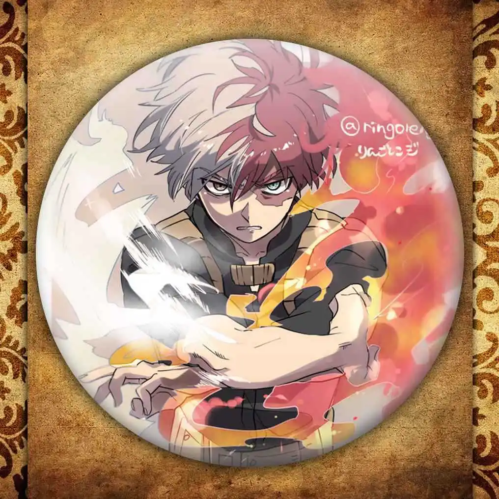 

My Hero Academia Badges Pins Brooches Factory Midori Valley Ikuhisa Emblem Mirror Gift Comic Show Animation Peripherals