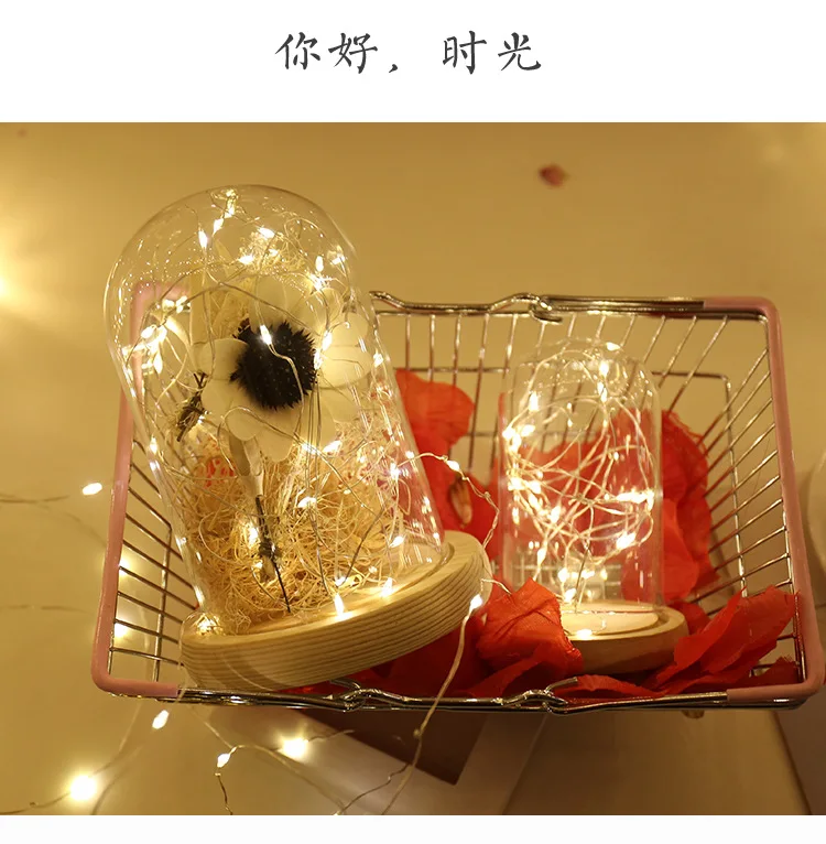 2 м 20 светодиодный с медной проволокой CR2032 на батарейках гирлянда для гирлянды