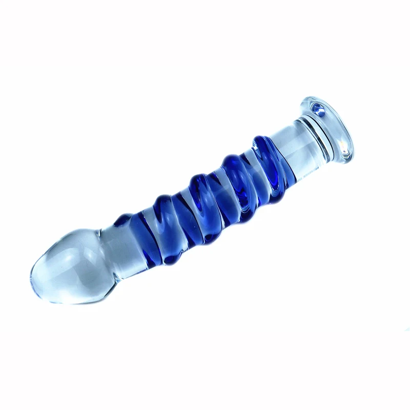 Стекло с украшением в виде кристаллов Анальная пробка бисером поддельный пенис