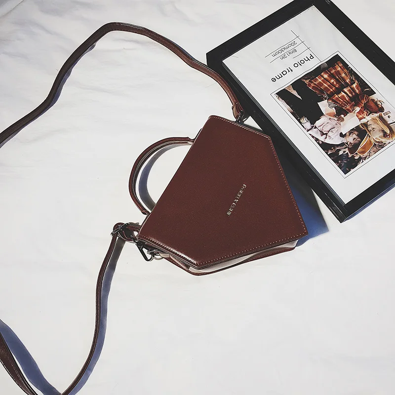 WEIXIER ретро кожаная сумка брендовая дизайнерская Алмазная форма Женские