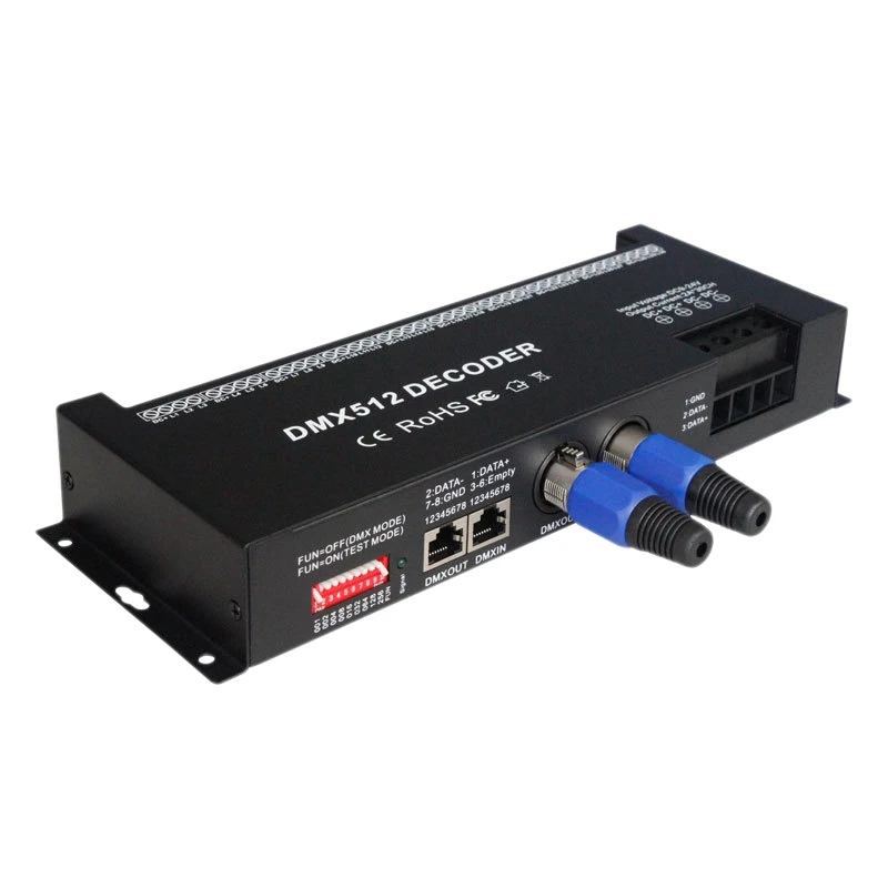 30 канальный RGB DMX512 декодер светодиодная полоска DMX контрольный Лер драйвер PWM вход