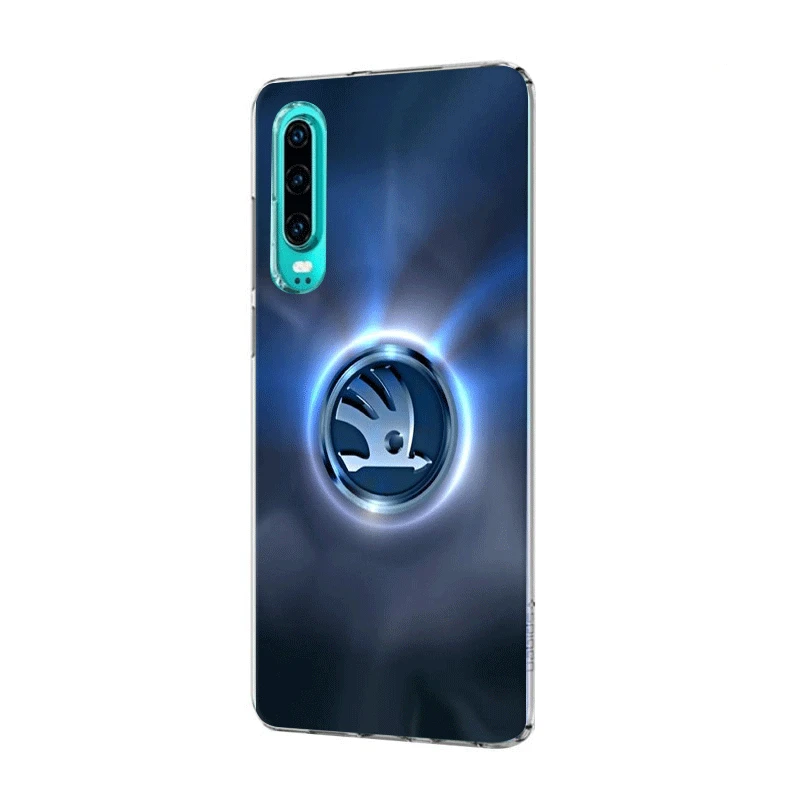 4 Мобильный телефон чехол для телефона чехол для huawei Коврики 30 20 10 Pro Lite Y6 Y7 Y9 Nova 2 3 2i 3i 3 4 5i оболочки мультфильм автомобиля Skoda - Цвет: 4