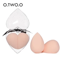 o two o 2pcsset soft sponge makeup smooth blending face liquid foundation concealer cream cosmetic puff with box 4 colors